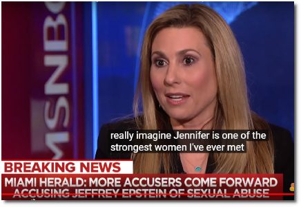 Jennifer Araoz's lawyer, Kimberly Lerner, says that Jennifer is one of the strongest women she has ever met (11 July 2019)