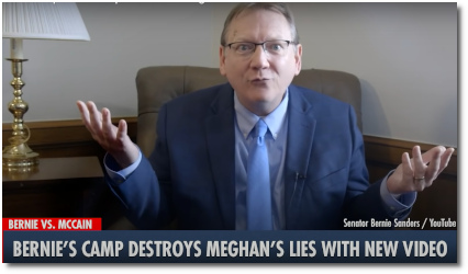 Bernie's team assembles a video to call bullshit on the unchallenged political lies of Meghan McCain (4 Oct 2021)