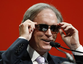 Pimco Founder Bill Gross makes like Neo and dons a pair of matrix sunglasses