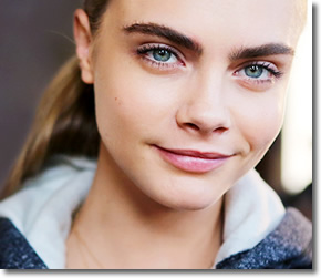 Cara Delevingne and her bold eyebrows