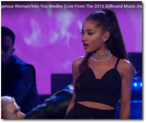 Ariana Illuminati Ninja Princess throwingdown at Billboard 2016