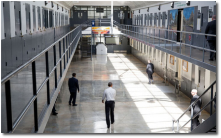 Obama at the El Reno prison in Oklahoma July 16, 2015