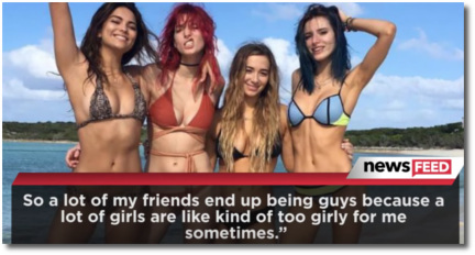 Bella says she is guy-friendly