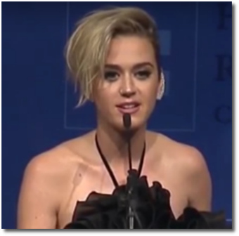 Katy Perry LGBTQ Equality Award speech at Human Rights Commission gala in Los Angeles March 18, 2017