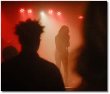 Hottie singer singing on stage in Netflix Gypsy