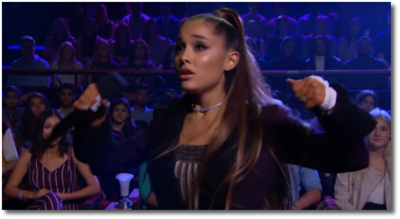 Ariana singing My Heart Will Go On (13 Aug 2018)